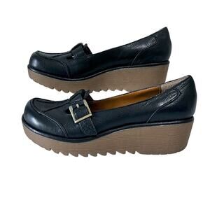 MIA NWOT Chunky Mary Jane Clog Wedge 6M Academia Lug Sole T Strap Preppy